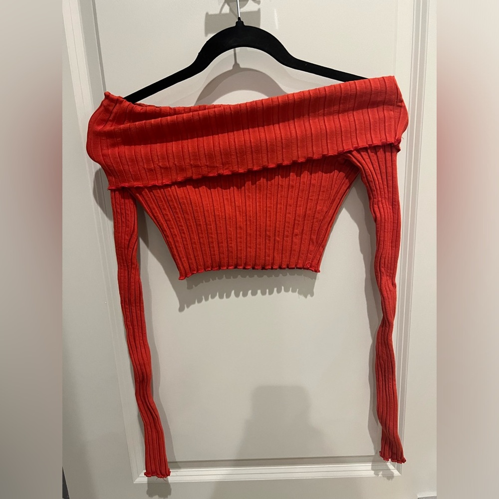 Lovers & Friends off the shoulder crop top